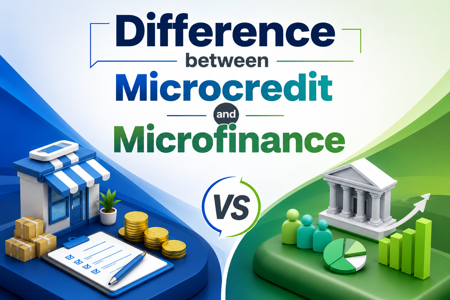 Difference between Microcredit and Microfinance